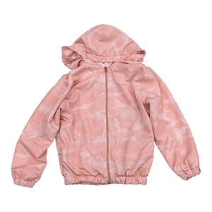 Body Glove Windbreaker Pink Orange Chalk Coral Watercolor Jacket Girls Size 7